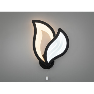 Золотий світлодіодний світильник в спальню, 17W Diasha 9033/1BK