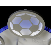 Светодиодная люстра "футбольные мячи" Diasha 8065/5+1WH LED 3color dimmer 