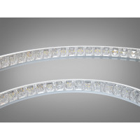 Сучасна світлодіодна чорна люстра підвіс, 72W Diasha 7536/500WH