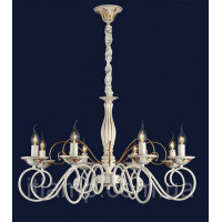 Классическая люстра с фарфоровыми блюдцами Levistella 755MK30013-8 WT+FGD