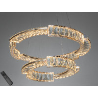 Люстра LED Diasha золото 2 кільця 60-40 см пульт Diasha 552/600+400G