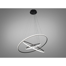 Підвісна люстра LED біла 3 кільця 140Вт 7700Лм Diasha MD9079-3ABK-800+600+400dimmer