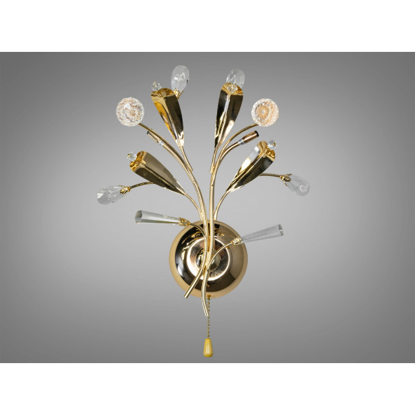 Оригінальне галогенове бра "Квіткові мотиви" Diasha 9466/2AGW