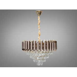 Підвісна люстра коричневий золото 6xE14 Diasha N9001-500CF+SGD