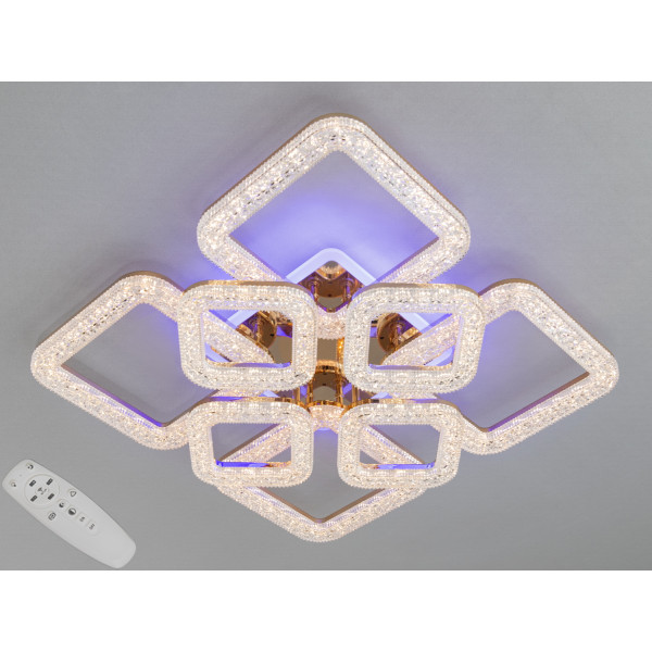 Потолочная светодиодная люстра 130W Diasha 2205/4+4GLED3colordimmer