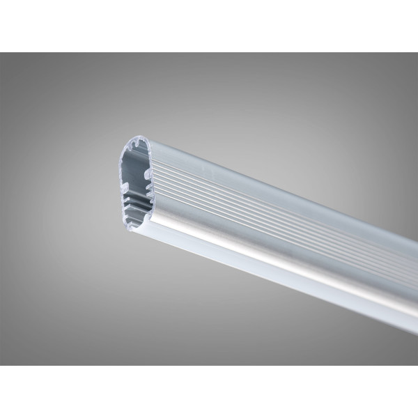 Профіль для стрічки - гардеробна штанга з матовим розсіювачем Diasha PL-630A-2M