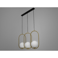 Підвісний світильник лофт бронза 3 плафони Diasha 6380-3LGAB