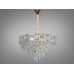 Шляхетна новинка, кругла кришталева люстра на 11 ламп, хром Diasha 9085-530GD