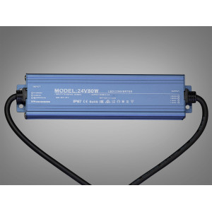 Блок живлення 24 В, для підключення LED стрічки, 80Вт, 3.33А Diasha PPF-PW-IP68-24v-80w