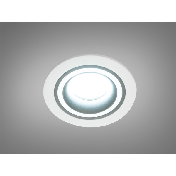 Круглий точковий світильник серія "Аluminium" Diasha QXL-1731-R-WH+BK