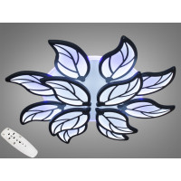 Унікальна LED люстра з пультом, підсвічуванням, 180 Вт, чорний Diasha 8028/8+4BKLED3colordimmer