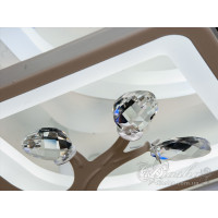 Люстра светодиодная с пультом  8157/4+4WH LED 3color dimmer 