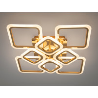 Стильна світлодіодна люстра на пульті з димером, 105W, хром Diasha HA8060/4+4G