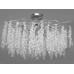 Сучасна алюмінієва кришталева люстра "Гліцинія",  9 ламп, хром Diasha A603-800CH
