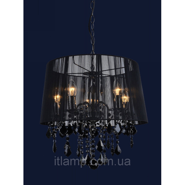 Люстра подвесная абажурная Levistella 7205005BL-5BL BLACK