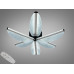 Люстра стельова LED шампань 75W пульт димер Diasha 2407/6LCG