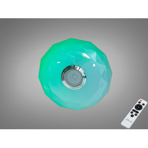 LED стельова люстра біла 45 Вт з Bluetooth колонкою Diasha DB-8303/300RGB+MP3