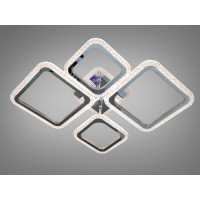 Стельова люстра LED чорна 85W 5 модулів 2+2 диммер Diasha A8170/2+2HRLED3colordimmer