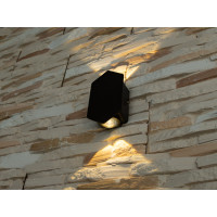 Настінний вуличний світильник Diasha HS8163-2W-BK