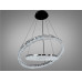 Підвісна люстра LED три кільця золото 125 Вт Diasha 1712/600+400BK