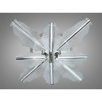 Стельова LED люстра хром 105W пульт димер Diasha 25106/4+4HRLED3colordimmer