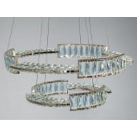 Люстра LED Diasha золото 2 кільця 60-40 см пульт Diasha 552/600+400G
