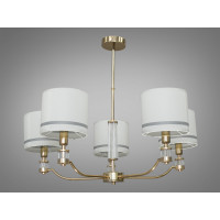 Люстра в зал на 5 абажуров Diasha N1011/5G