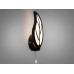 Дизайнерське світлодіодне бра світильник листочок, 15W, чорний Diasha 8028/1BK