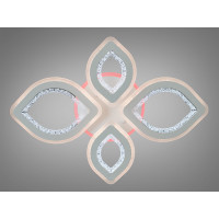 Лед люстра в спальню с пультом 100W Diasha 8507/2+2LED3colordimmer