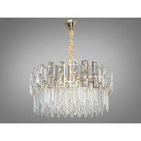 Родзинка колекції, підвісна кришталева люстра, 12 ламп, золото Diasha 830/600GD