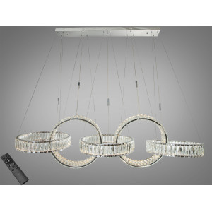 Підвісна люстра LED Diasha золото 5 кілець 195 Вт Diasha 523/400x5CH