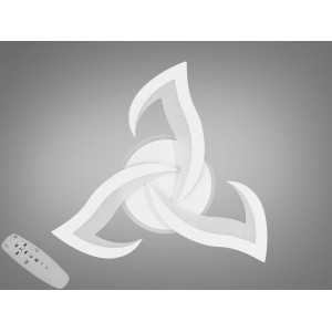 Стельова світлодіодна люстра з пультом, димером, 45W, чорна Diasha 8146/3WHLED3colordimmer