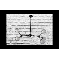 Люстра молекула в стиле лофт Linisoln 6083-9 BK Люстра молекула в стиле лофт Linisoln 6083-9 BK