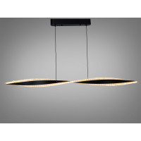 Лінійна світлодіодна люстра підвіс для ресторанів, 50W, сіра Diasha XH1004/1200BK