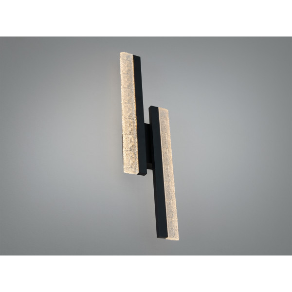 Настінний LED бра планка чорний 16 Вт дві лінії Diasha MX3068/2SBK