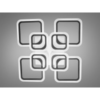 Светодиодные люстры в зал Diasha A8060/4+4BK dimmer-2.4G 