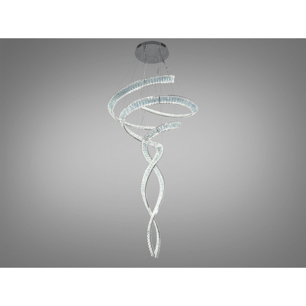 Світлодіодна люстра спіраль золото 285 Вт Diasha MRY800x1800CH