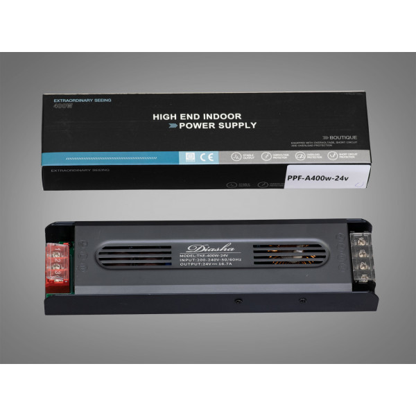 Блок живлення для LED стрічки, 24v, 400Вт, 16.66А Diasha PPF-A400w-24v