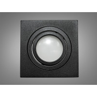 Квадратний поворотний точковий алюмінієвий світильник, чорний Diasha QXL-160B-10-S-BK