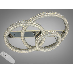 Світлодіодна люстра 2 кільця золото 180 Вт пульт Diasha MX6027/800+600+400HR