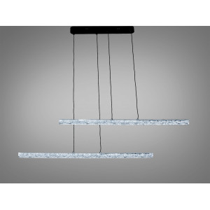 Підвісна LED люстра Diasha чорна 58 Вт 10 м² Diasha 1104/2-1000BK