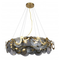 Современная подвесная люстра светильник Levistella 761LLP02-12(800) BRZ+BK Современная подвесная люстра светильник Levistella 761LLP02-12(800) BRZ+BK