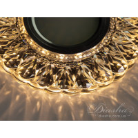 Точечный светильник врезной с лед подсветкой Diasha 7758WH 