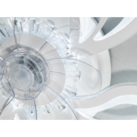 Люстра вентилятор Diasha 8165 білий LED 95W з пультом Diasha 8165/5WHFS