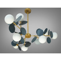 Люстра в современном стиле модерн Diasha 1097-9GD+GR
