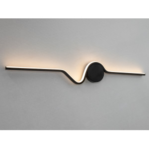 Модне світлодіодне бра в спальню, 22 Вт, чорний Diasha 9093/800BK