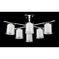 Люстра с плафонами  L07389/6 (CHROME+WHITE) Splendid-Ray
2545