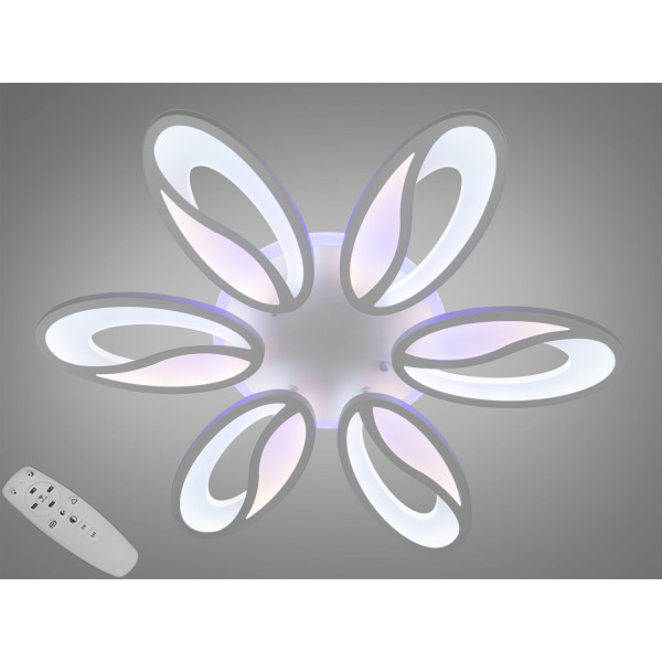 Люстра потолочная светодиодная 80W Diasha 8090/6WHLED3colordimmer