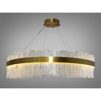 Класична підвісна кришталева led люстра в вітальню, 190 Вт, бронза Diasha 817/800BR Класична підвісна кришталева led люстра в вітальню, 190 Вт, бронза Diasha 817/800BR