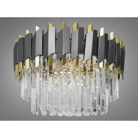 Хрустальная люстра 60см E14 Diasha 82209/600G+BK